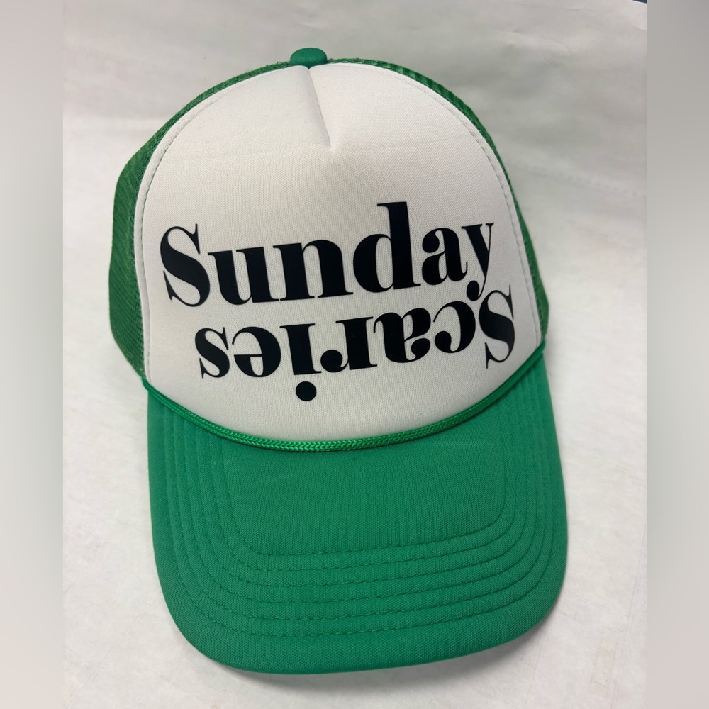 Green and White Trucker Hat